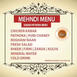 CHICKEN KABAB PURI MENU